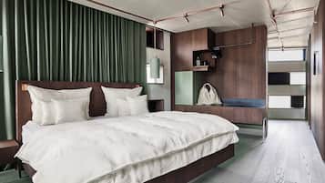 Italienische Bettbezüge von Frette, hochwertige Bettwaren, Minibar