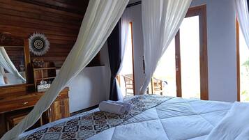 Deluxe Double Room, Balcony, Hill View | Desk, laptop workspace, free WiFi