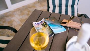 Phòng, 1 phòng ngủ, ban công, quang cảnh vườn | Thức ăn và đồ uống