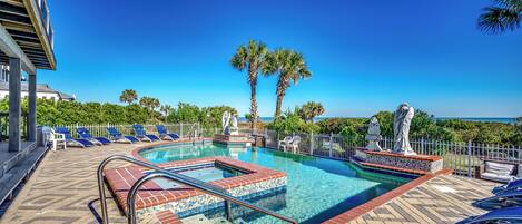 Indoor pool, a heated pool
