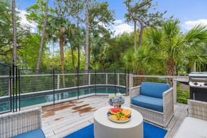 Terrace/patio - Modern, cozy coastal charmer, best of everything! (Kiawah Island)
