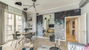 Living area - Stunning Apartment with Ponte Vecchio and Arno River Views
 (Firenze)