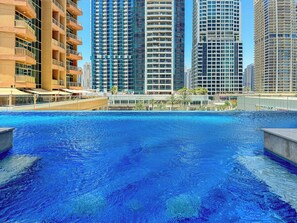 屋外プール、温水プール