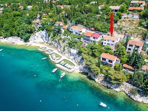 Enjoy breathtaking views of the turquoise sea from these cliffside homes.