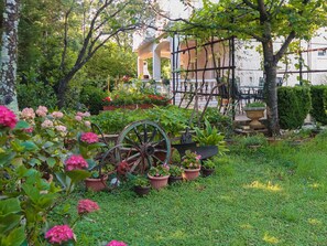 Stroll through this serene garden, surrounded by lush plants and flowers, and enjoy the tranquil atmosphere.
