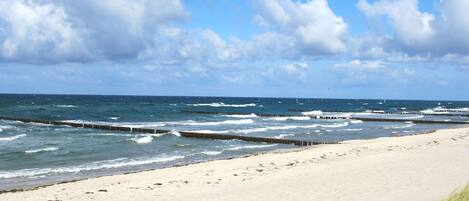 Vlak bij het strand