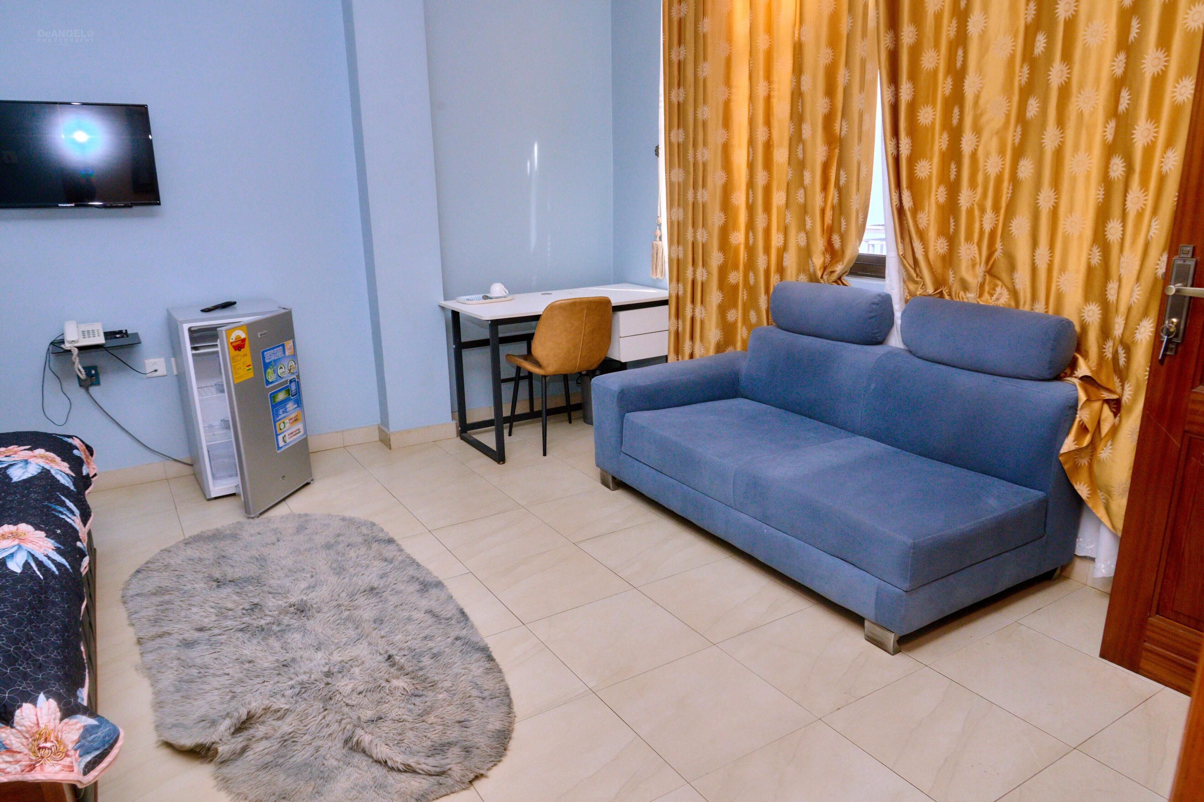 Suite Deluks, balkon, pemandangan kota | Area keluarga