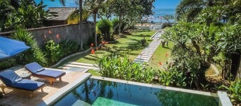 ❤PROMO Beachfront oasis. Private pool and firepit