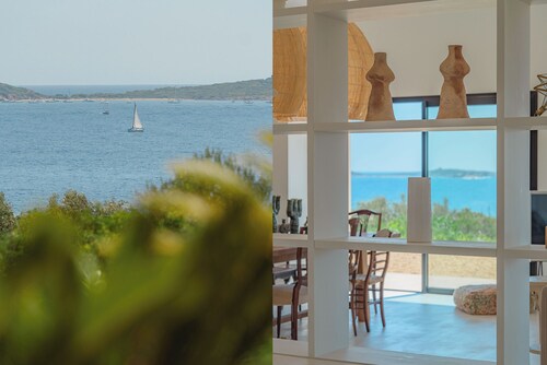 Villa climatisée, superbe vue sur la mer et les îles, 4 chambres, petite piscine