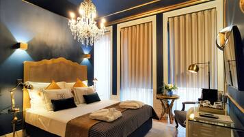 In-room safe, blackout curtains, soundproofing, free WiFi