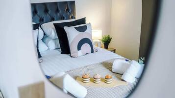 2 bedrooms, iron/ironing board, travel crib, WiFi