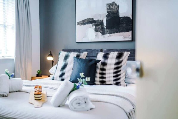 1 bedroom, iron/ironing board, travel crib, WiFi