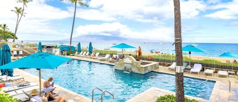 A heated pool