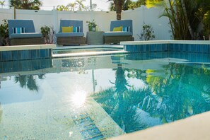 A heated pool