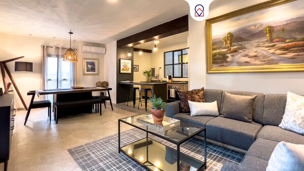 Superior Apartment, 2 Bedrooms, Kitchen | Living area - Charming Home Near San Miguel Main Plaza (San Miguel de Allende)