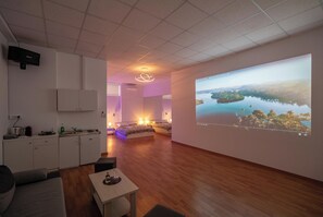 Deluxe Studio, Garden View | Private kitchen | Espresso maker, coffee/tea maker, electric kettle - Cinema Zeus Studios - By Avelink (Spata-Artemida)