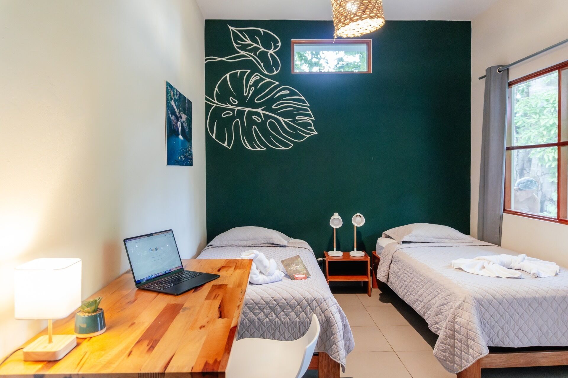 Comfort Twin Room, Garden View | Premium bedding, memory foam beds, laptop workspace