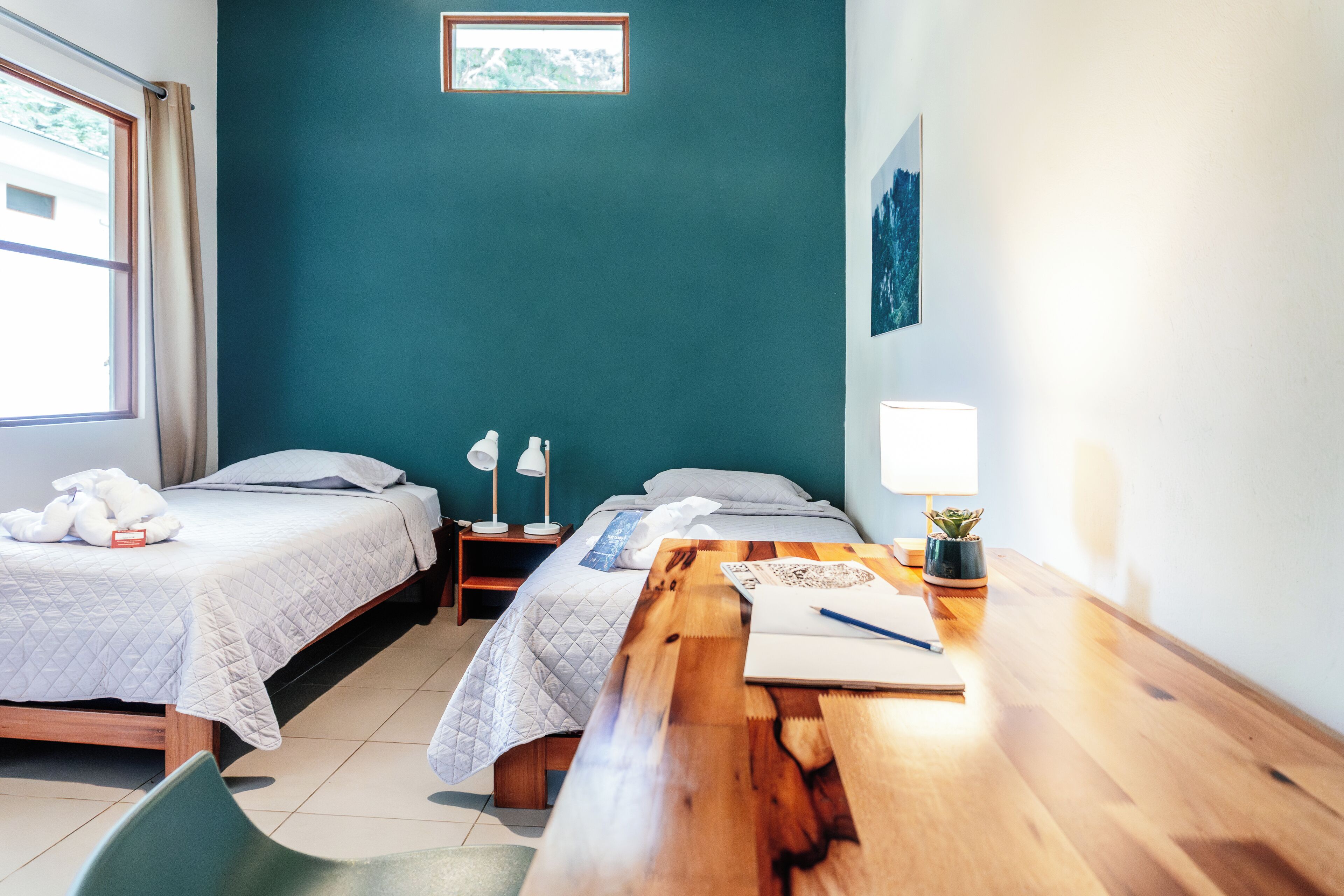 Camera Comfort con 2 letti singoli, vista giardino | Biancheria da letto di alta qualità, materassi in memory foam