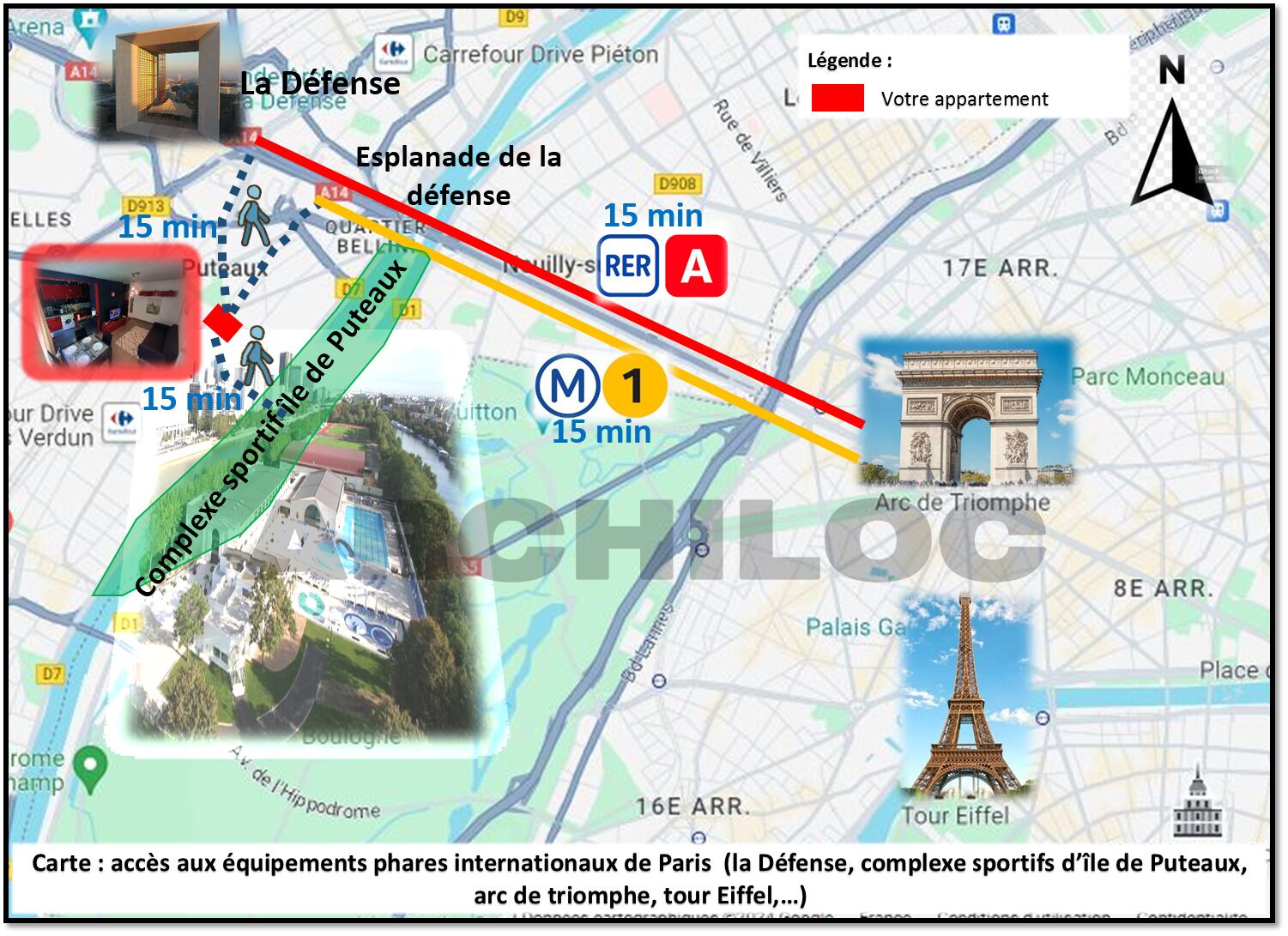 Kaart van accommodatie