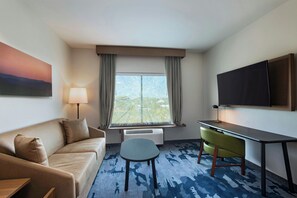 Suite, 1 King Bed with Sofa bed | Living area | LED TV, Netflix, Hulu, streaming services - Fairfield Inn & Suites By Marriott Harlingen (Harlingen)