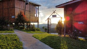 Front of property – evening/night - Happy Camp Phuchifa (Thoeng)