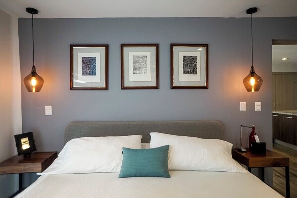 Luxury Apartment, 2 Bedrooms, Kitchen, Garden View | 2 bedrooms, in-room safe, blackout drapes, iron/ironing board - Prime Location w Amenities in San Miguel (San Miguel de Allende)