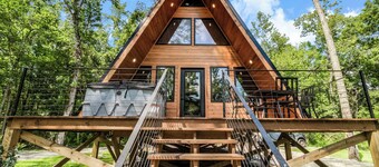 2 New A-Frames by Rip Van Winkle w/ Hot Tub