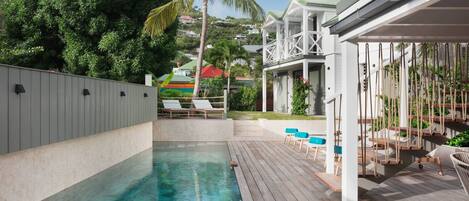 A heated pool