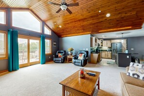 Télévision, cheminée