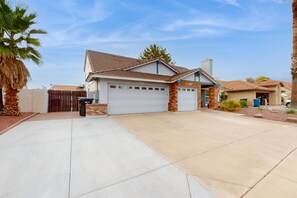 Exterior - Fun-filled, modern home with game room, heated pool, hot tub, grill (Chandler)