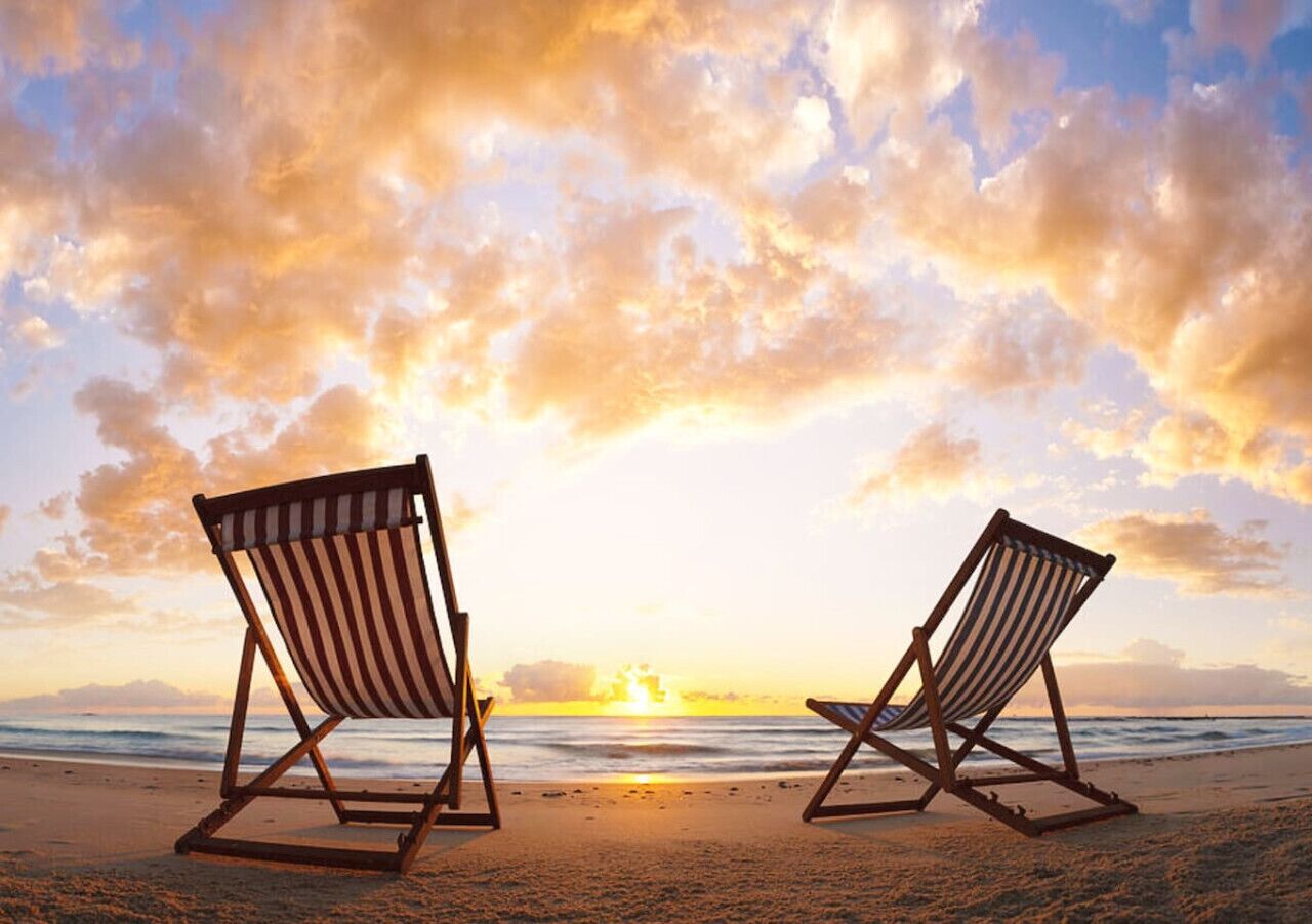 Una spiaggia nelle vicinanze