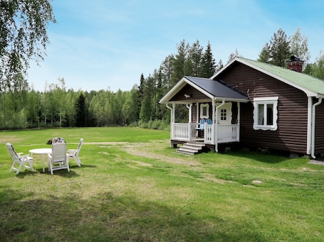 Outdoor dining. Vacation home Ramsjö by Interhome