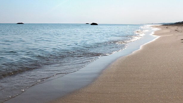 A beach with calm waters and a clear sky. - Masseria Difesa Grande by Interhome (Montenero di Bisaccia)