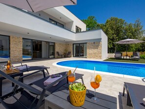 A heated pool