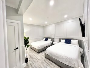 2 bedrooms, bed sheets