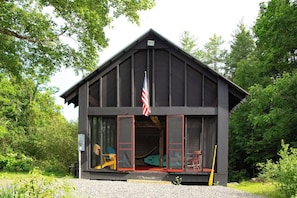 Exterior - Catskills Cabin on 100 Wooded Acres with Lake (Climax)