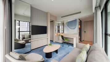 1 Schlafzimmer, hochwertige Bettwaren, Minibar, Zimmersafe