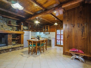 Fridge, oven, dishwasher, highchair