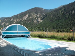A heated pool