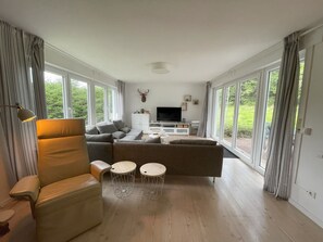 Télévision, cheminée