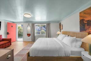 Deluxe King Suite | Premium bedding, pillowtop beds, laptop workspace, blackout drapes - Ambler Hotel (Saratoga Springs)