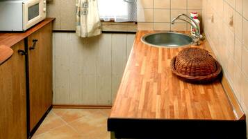 Fridge, microwave, toaster, highchair