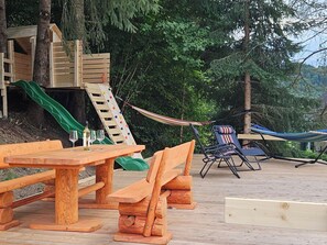 Outdoor dining - The Blue Apartment by Interhome (Stein an der Enns)