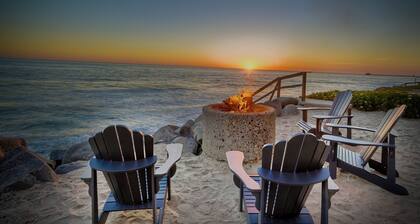 Oceanfront Getaway, Private Beach, Fire Pit, 5BR