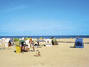 Vlak bij het strand