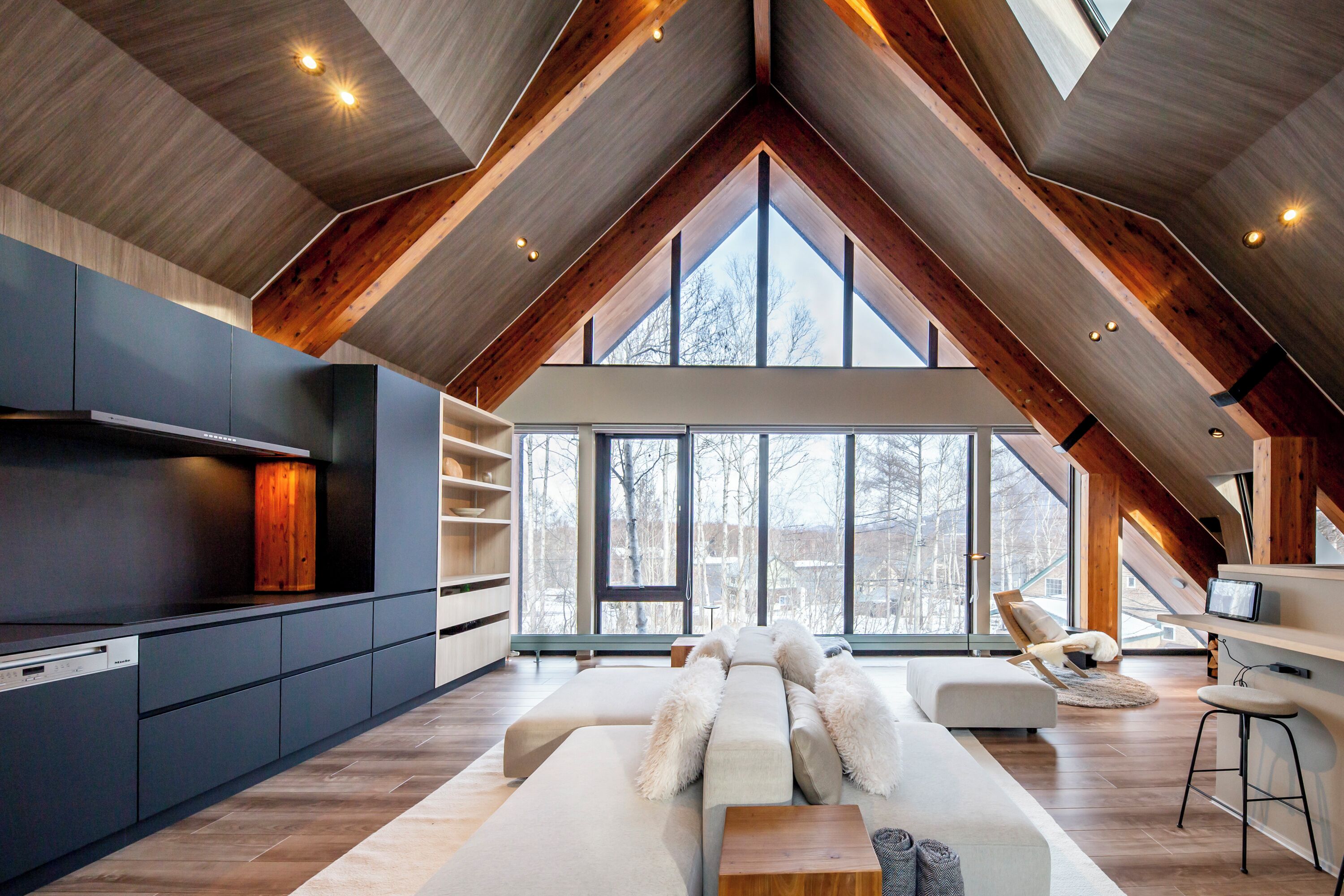 Alpehytte – comfort, hageutsikt | Oppholdsområde | Flatskjerm-TV