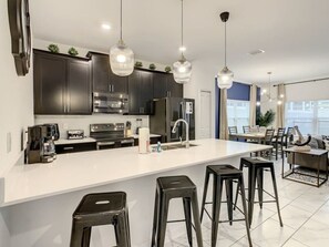 Fridge, microwave, oven, stovetop - Themed Delight - 5 Bed Champions Gate Home (Davenport)