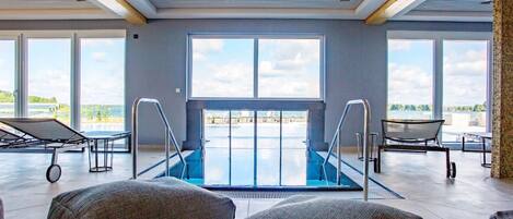 Una piscina riscaldata