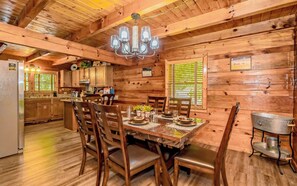 Dining - Cozy secluded cabin with firepit! - Absolutely Secluded (Gatlinburg)