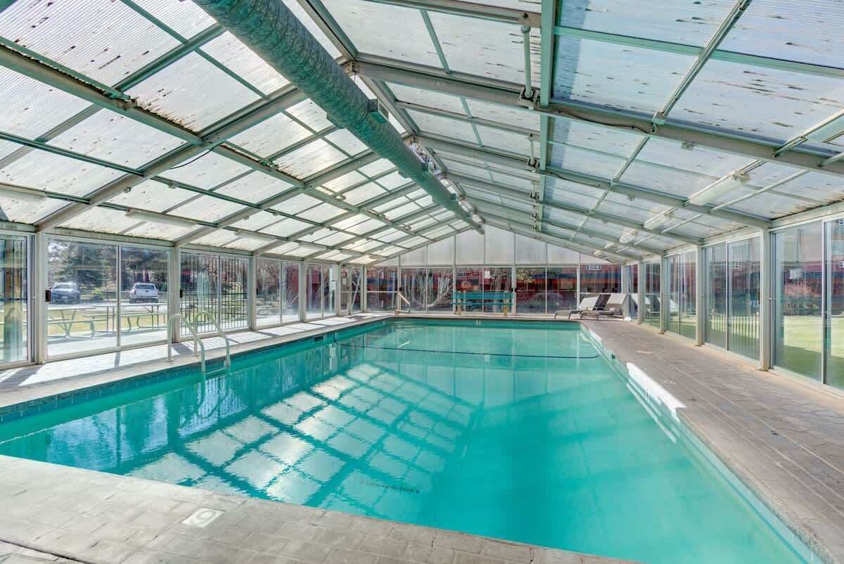 Indoor pool, a heated pool
